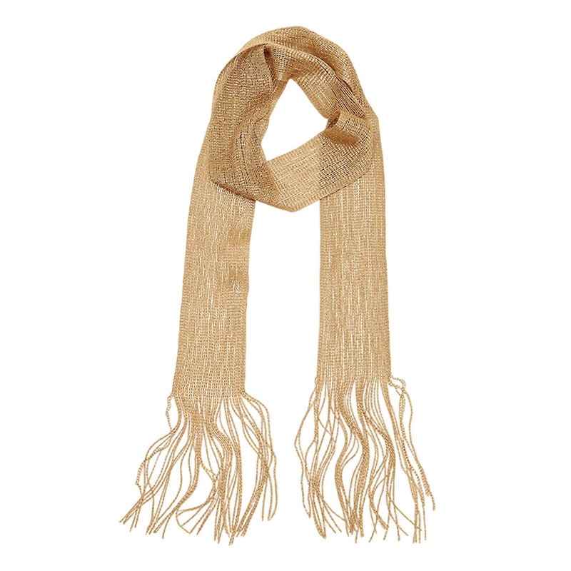 Fringed Neck Scarf Elegant Neck Scarf for Evening Party Travel Neckwear Collarbone Scarf Skinny Scarf for Various Event  Gold | Fruugo SG
