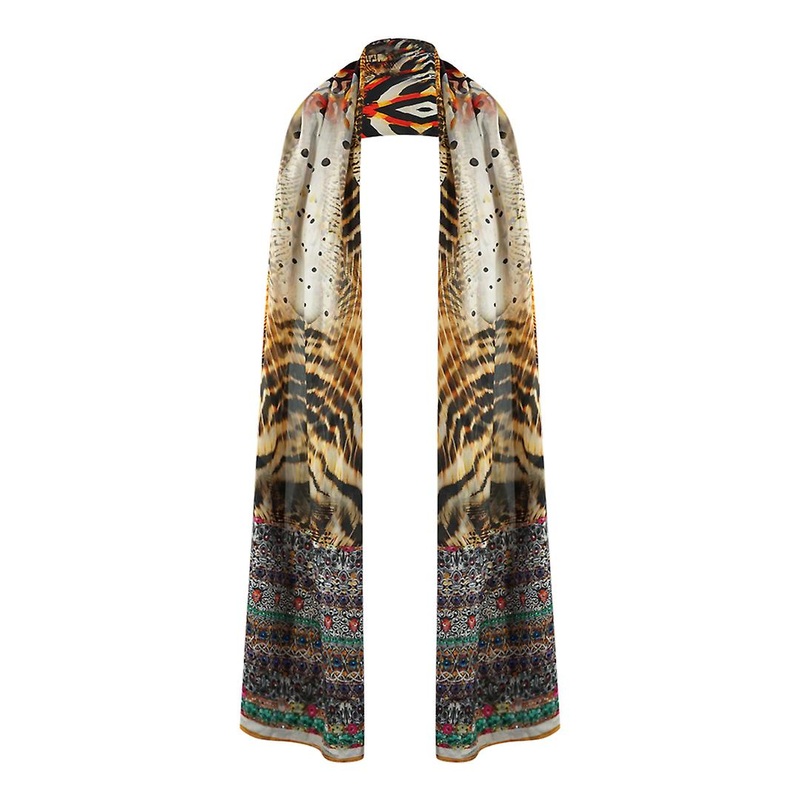Inoa Golden Eagle 120214 Brown Long Rectangular Scarf | Fruugo SG