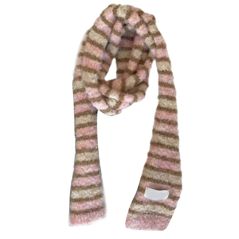 Women Elegant Scarf Knit Striped Belt for Casual Wear Party Photo Props Date Night 2000s Clothing Accessories  Pink | Fruugo SG