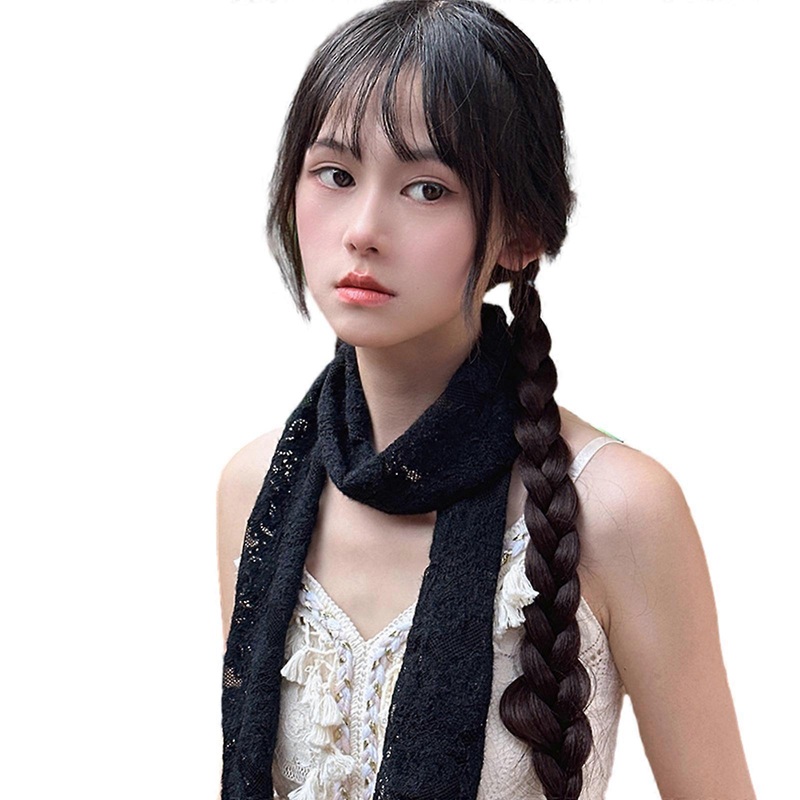 Ethnic Lace Scarf Headband for Girls Hair Scarf Bandanas Headpiece Turban Hairband Women Photo Headscarf Head Accessory  Black | Fruugo SG