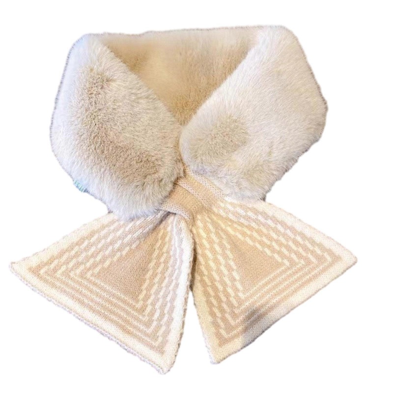 Faux Furs Scarf Winter Warm Furry Neckerchief Wedding Bridal Shawl Wrap Neck Warmer Stylish Lady Photo Props Neckwrap  Light coffee | Fruugo SG