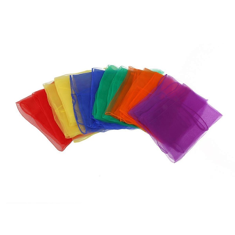 Hemmed Square Scarf Colored Scarves for Toddlers Play 12Pcs | Fruugo SG