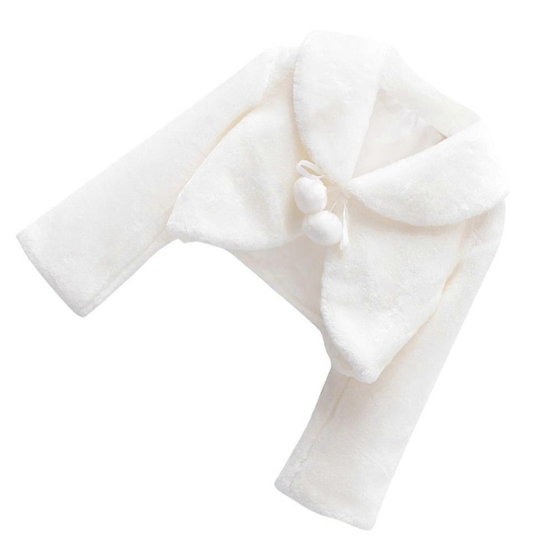 Kids Shawls Tippet Girls Formal Coat Warm Wedding Party Autumn Winter Size S | Fruugo SG