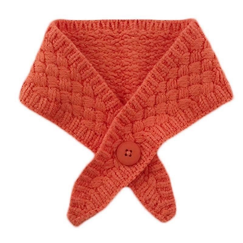 Korean Women Knitted Button Scarf Cross False Fake Collar Solid Candy Color Crochet Shawl Wrap Winter Neckerchief Warmer | Fruugo SG