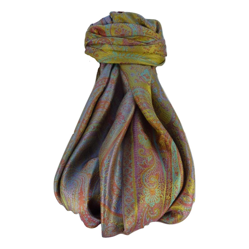 Mens Jamawar Premium Silk Scarf Pattern 9229 by Pashmina & Silk | Fruugo SG