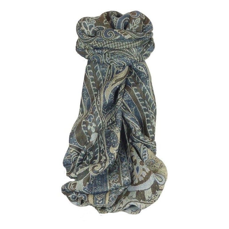 Muffler Scarf 7943 in Fine Pashmina Wool Heritage Range by Pashmina & Silk | Fruugo SG
