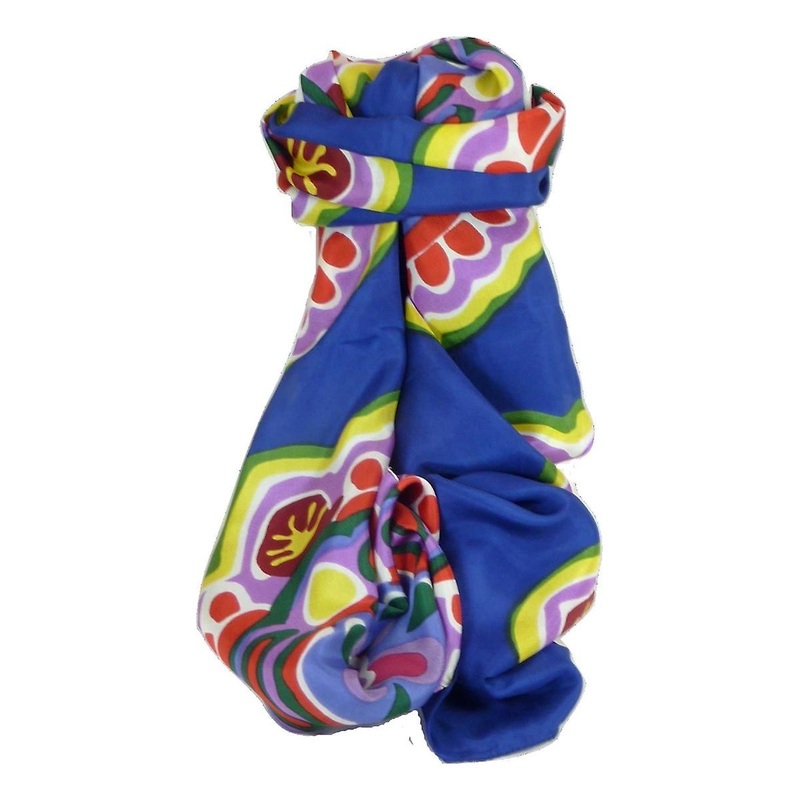 Mulberry Silk Classic Long Scarf Anju Multicoloured by Pashmina & Silk | Fruugo SG