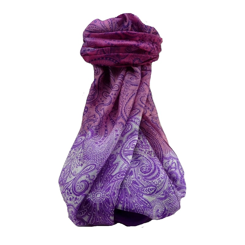 Mulberry Silk Contemporary Long Scarf Floral F251 by Pashmina & Silk | Fruugo SG