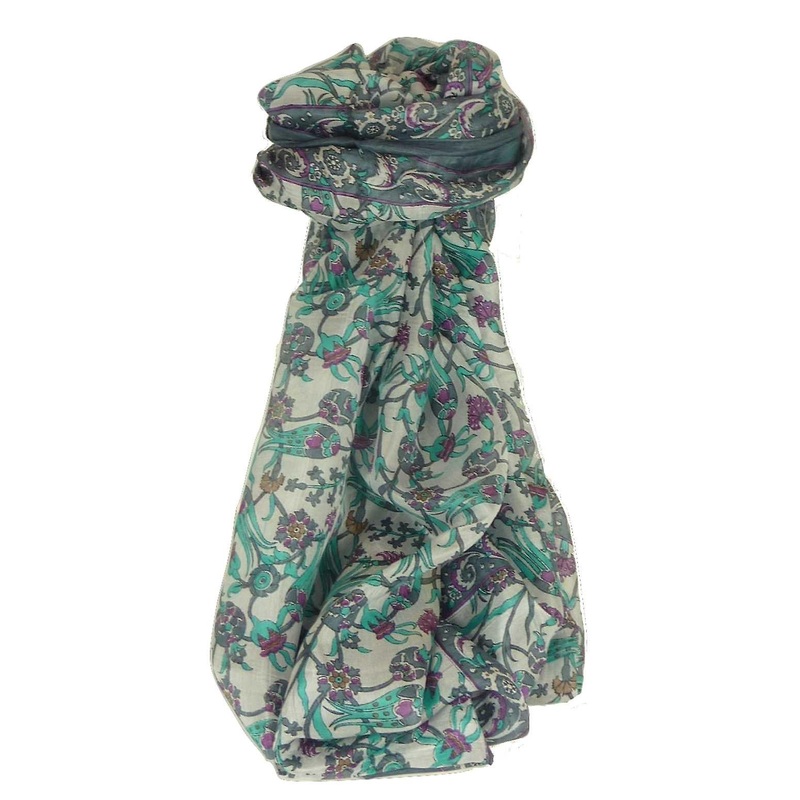 Mulberry Silk Contemporary Long Scarf Mantri Charcoal by Pashmina & Silk | Fruugo SG