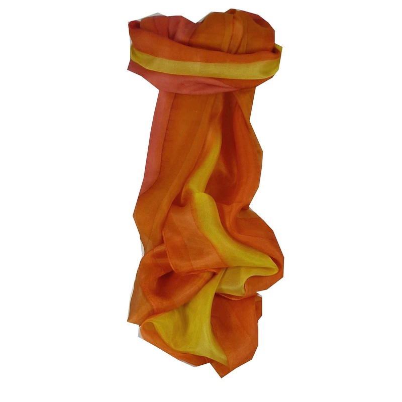 Mulberry Silk Hand Dyed Long Scarf Komu Rainbow Palette from Pashmina & Silk | Fruugo SG