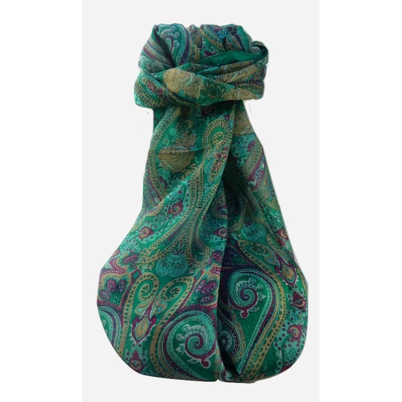 Mulberry Silk Traditional Long Scarf  Yaar Emerald by Pashmina & Silk | Fruugo SG