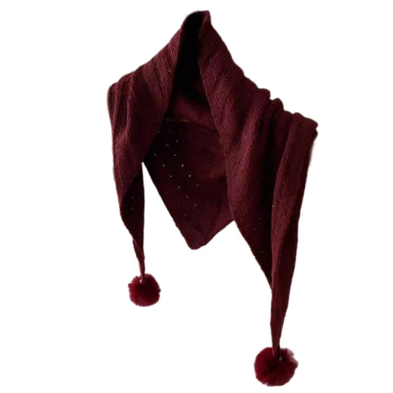 Women Shawl Wrap for Vacation Walking Breathable Warm Crochet Scarf Shawl All Matching Clothes Decors Cold Weather Scarf  Burgundy | Fruugo SG