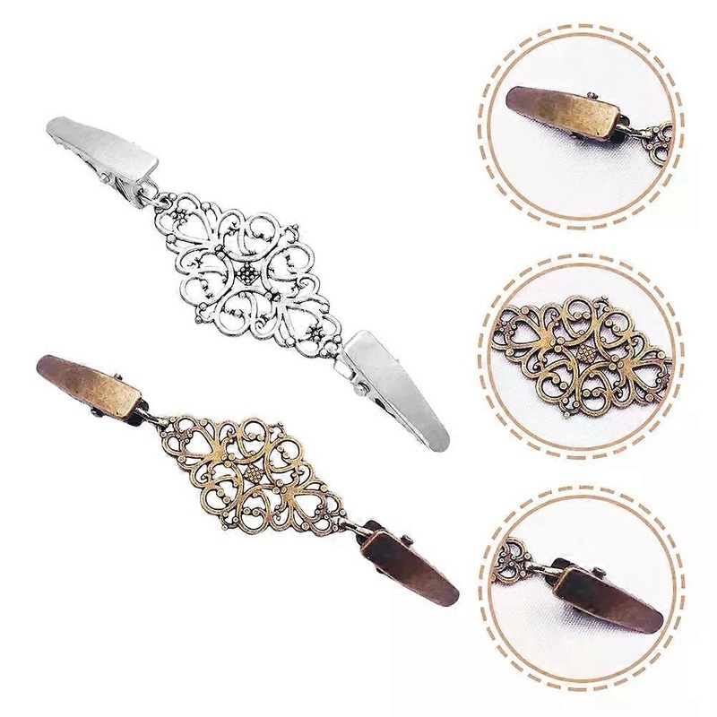 2 Pcs Sweater Clip Shawl Clips Sweaters for Women Collar Dress Cardigan Cinch Shirt | Fruugo SG