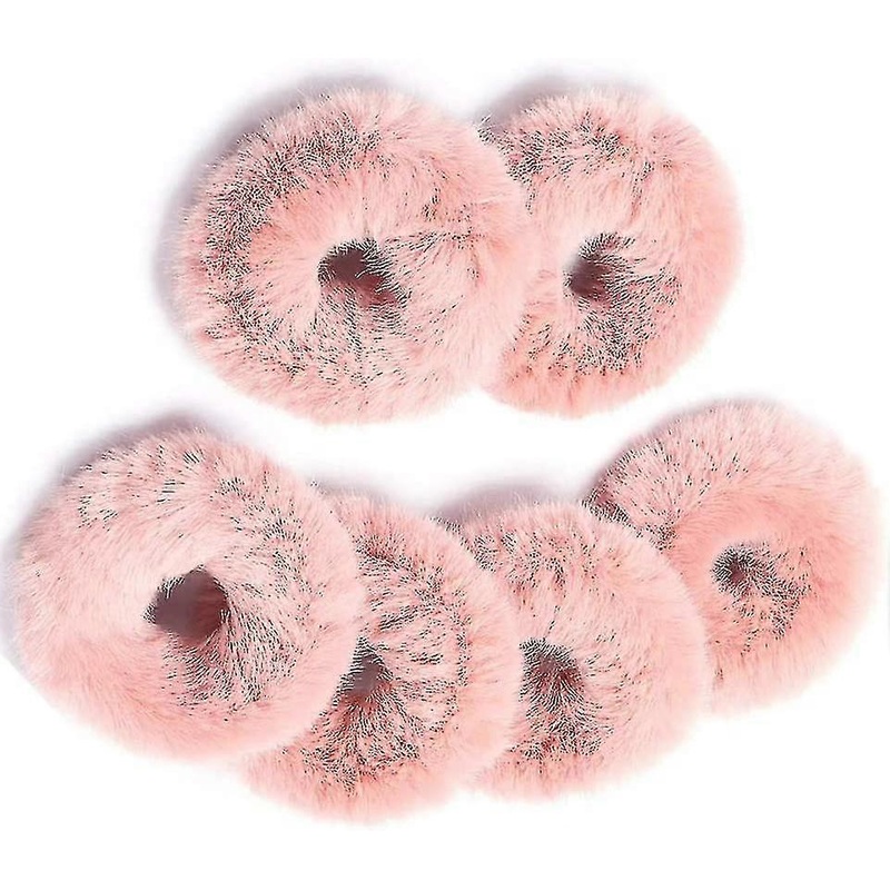 6 Pieces Fluffy Hair Ties Fur Hair Band Faux Rabbit Furry Hair Scrunchies Set Acsergery Gift | Fruugo SG