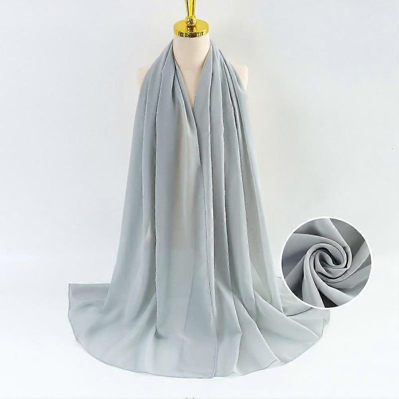 Good Quality Chiffon Hijab Head Scarf Wrap Summer Shawl Muslim Ladies | Fruugo SG