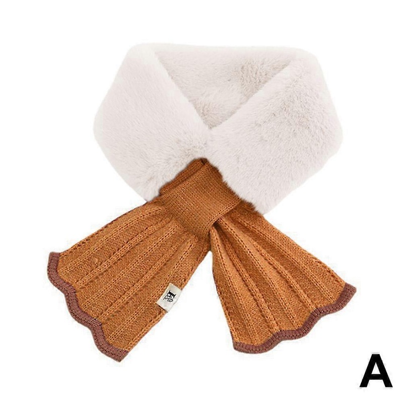 Handmade Knit Scarf Collar Wraps Women’s Warm Short Scarf | Fruugo SG