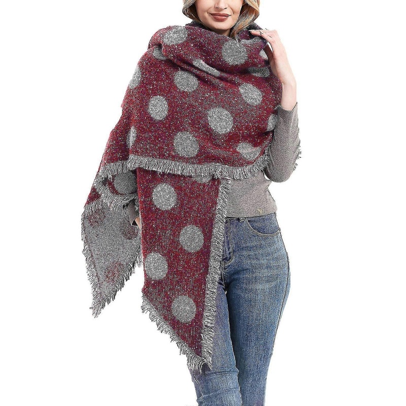 Lovely Women Fashion Winter Faux Villus Scarf Outerwear Lady Scarf Warm Bib(Red) | Fruugo SG
