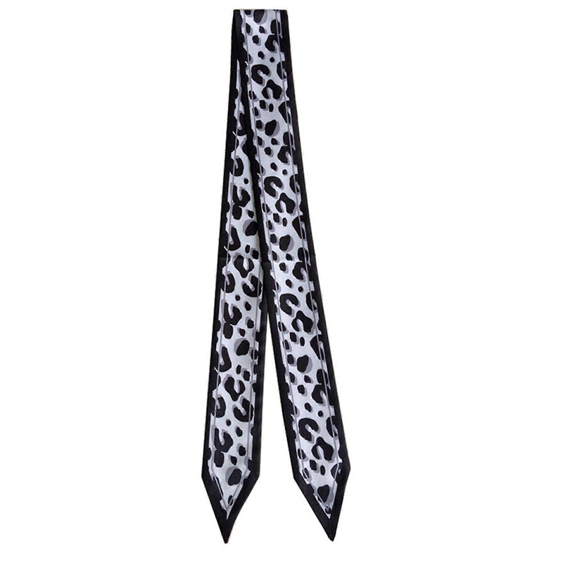 Stylish Leopard Print Neckwear for Women, Adjustable Size Photo Props Silk Feeling Multicolored Scarf  X222 2 | Fruugo SG