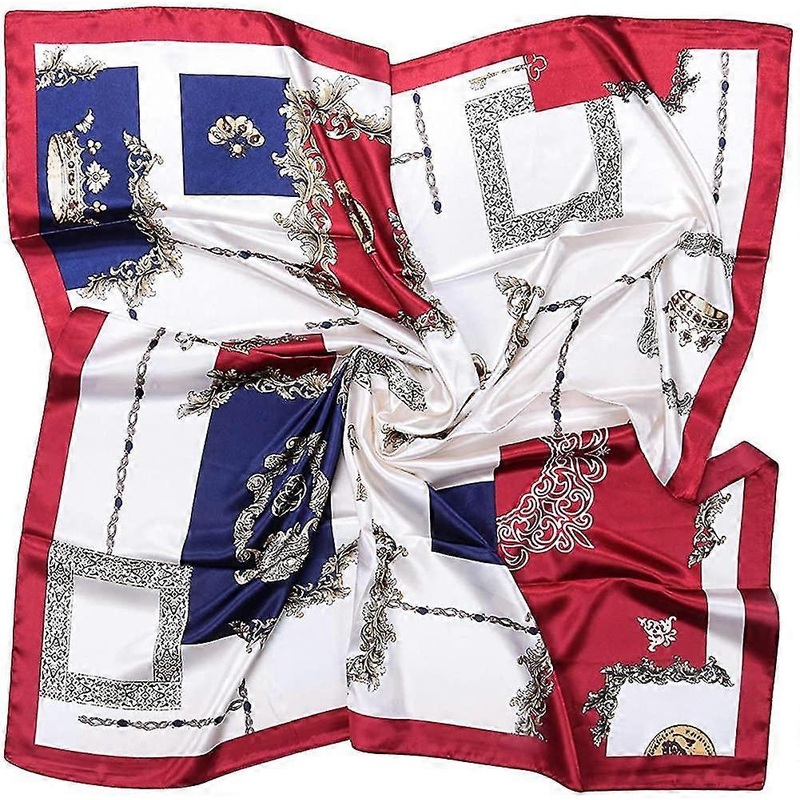 Women Silk Square Scarf – Large Wrap Pattern Scarf Head Bandanas Scarf Neck Scarf Hair | Fruugo SG