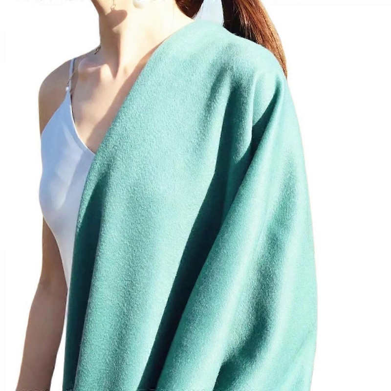 Womens Thick Soft Wool Pashmina Shawl Wrap Scarf Warm Solid Color Stole | Fruugo SG