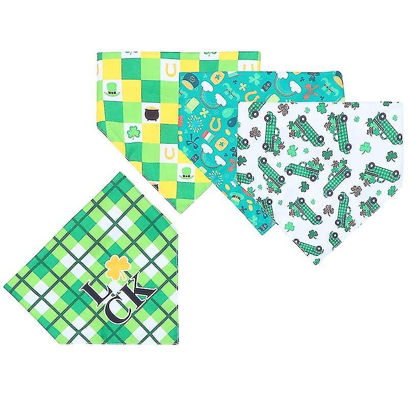 70X48x48cm Female Scarves & Shawls 4pcs Dog Bandanas St. Patrick’s Day Pet Triangle Bibs Scarves Pet | Fruugo SG