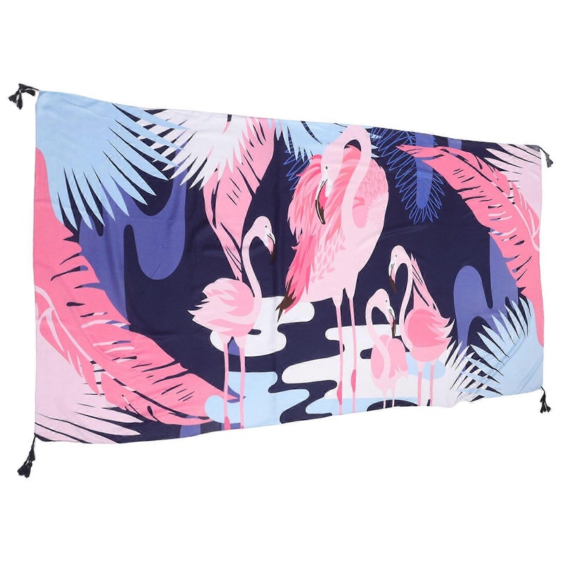 Beach Scarf Cotton Sunscreen Shawl Beach Cape Towel Shawl All Match Gauze Flamingo Printed Tassel Clothes Accessory 1Pcs | Fruugo SG