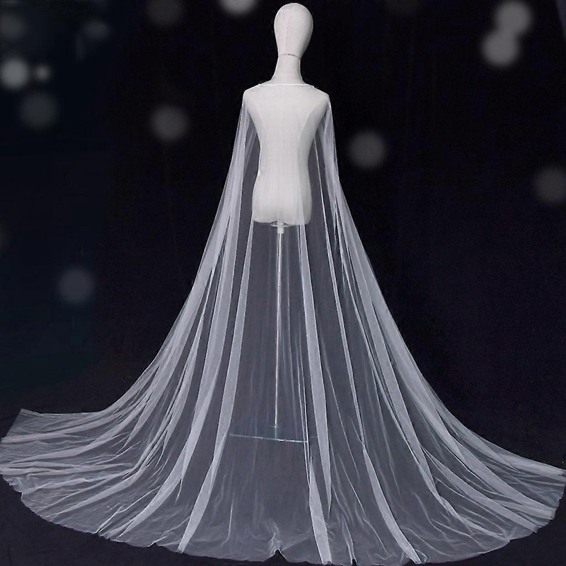 Bridal Cloaks And Capes Wedding Wraps For Women Wedding Shawl Wraps For Womens Vintage Full Tulle Cape Wrap Around Neck | Fruugo SG