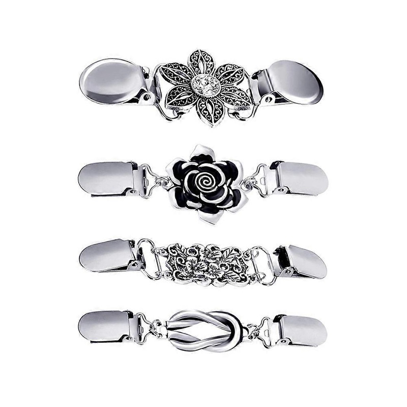 Cardigan Clips Electroplated Edges Polished Surface For Women 4Pcs/Set | Fruugo SG