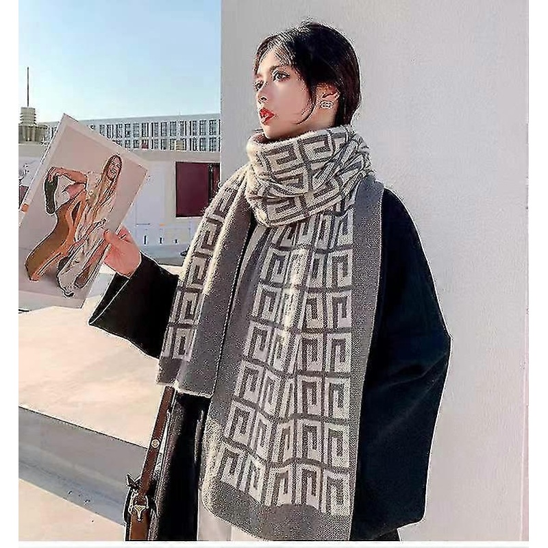 Cashmere women’s fall winter scarf blanket wrap shawl stole warm soft | Fruugo SG