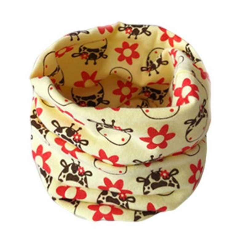 Child Plush Neckerchief Comfortable Warmth Scarve Travel Neck Protector for Cold Weather Adventures  Yellow flower deer t | Fruugo SG