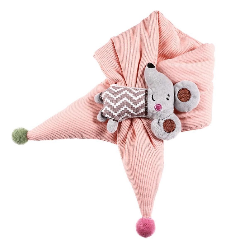 Children Scarf Warm Comfortable Cartoon Little Mouse Cross Pale Pink 72x10cm 1Pcs | Fruugo SG