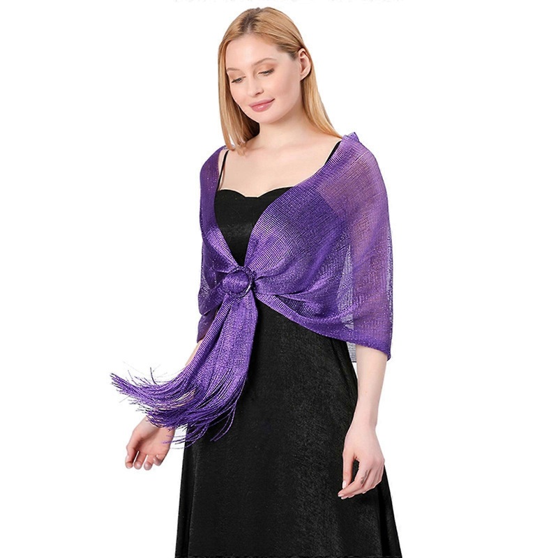 Glittering Shawl and Wrap for Female Evening Party Formal Dress Shawl Fashion Shoulder Wrap for Dating Dinner Party  Plum | Fruugo SG