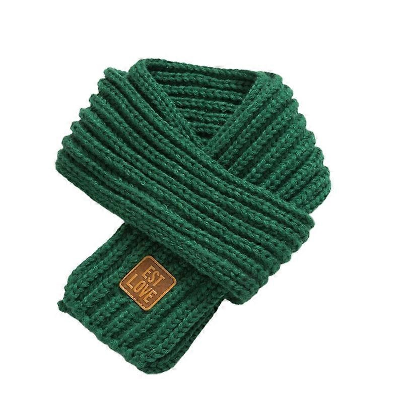 Kids Scarf Korean Style Stretchy Autumn Winter Pure Color Knitting Scarf for Outdoor | Fruugo SG