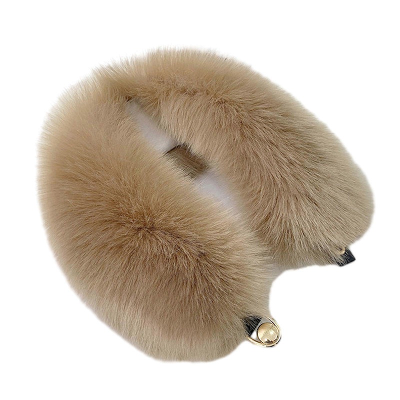 Ladies Long Plush Scarf with Alloy Fix Buckle Versatile Girls Long Plush Neck Warmer Fashion Banquet Party Neckerchief  khaki | Fruugo SG