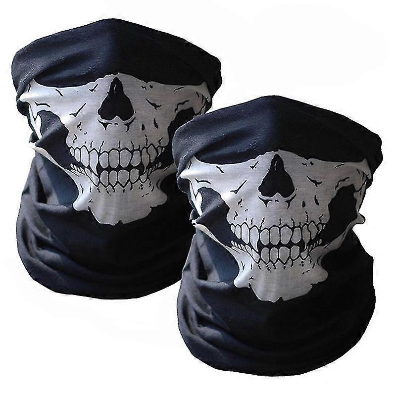 2pcs Cool Bicycle Half Mask Ghost Scarf Multi Use Neck Warmer-yky | Fruugo SG