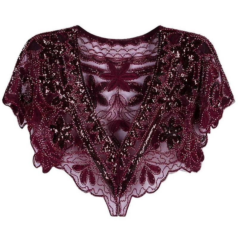 Breathable Beaded Shawl Large Shawl Wraps for Female Banquets Lightweight Evening Shawl for Female Travel Wrap Body  Red One Size | Fruugo SG