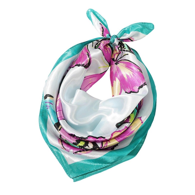 Butterfly Patterned Scarf Adult Women Girl Vintage 2000s Silk Scarf Neck Shawl for Party Wear Fashion Neckwear Daily Use | Fruugo SG