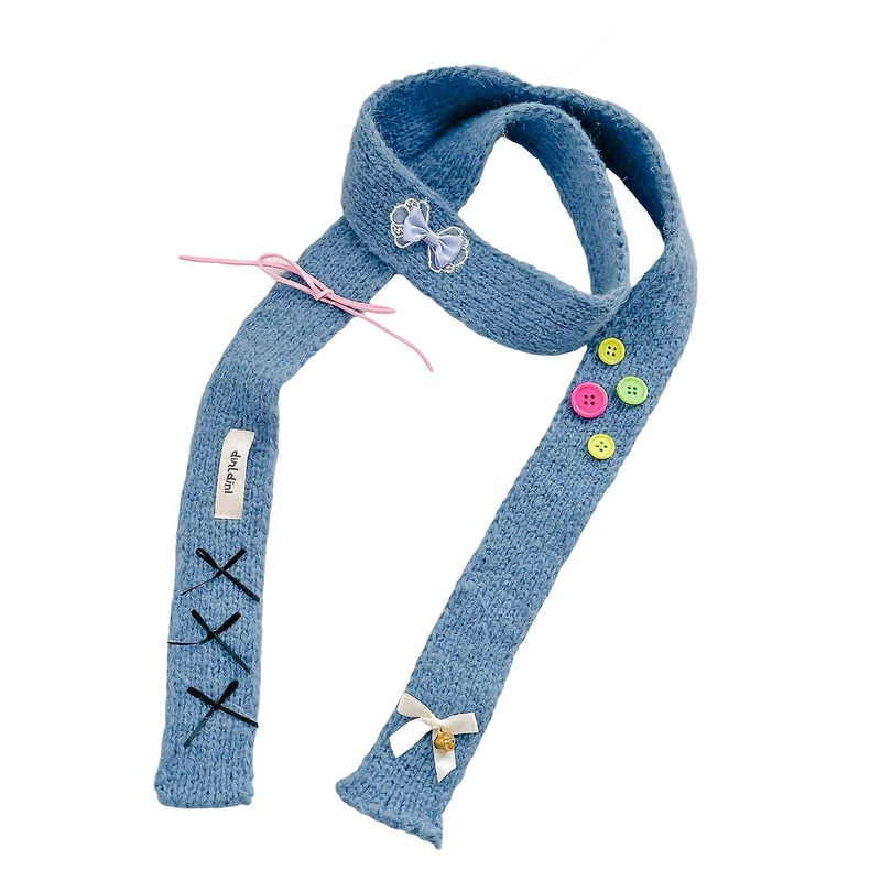 Colorful Scarf for Women Long Skinny Belt Necktie Neck Scarf Girls Scaf Long Neckerchief Skinny Scarf Necktie  Blue | Fruugo SG