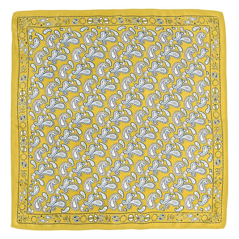 Elegant Flower Neck Scarves for Casual Formal Square Pocket Vintage Bandana Silk Like Neck Scarf for Spring All Matching  medium yellow | Fruugo SG