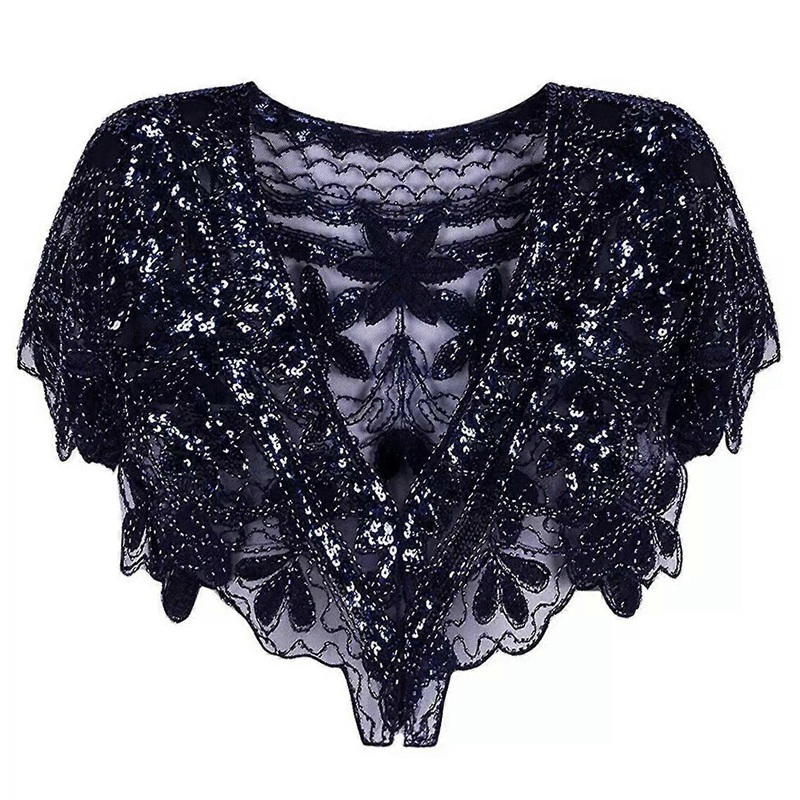 Fashion Beach Getaways Shawl for Woman Lightweight Wrap Casual Shawls Breathable Beaded Shawl Banquets Female Shawl  Navy Blue One Size | Fruugo SG