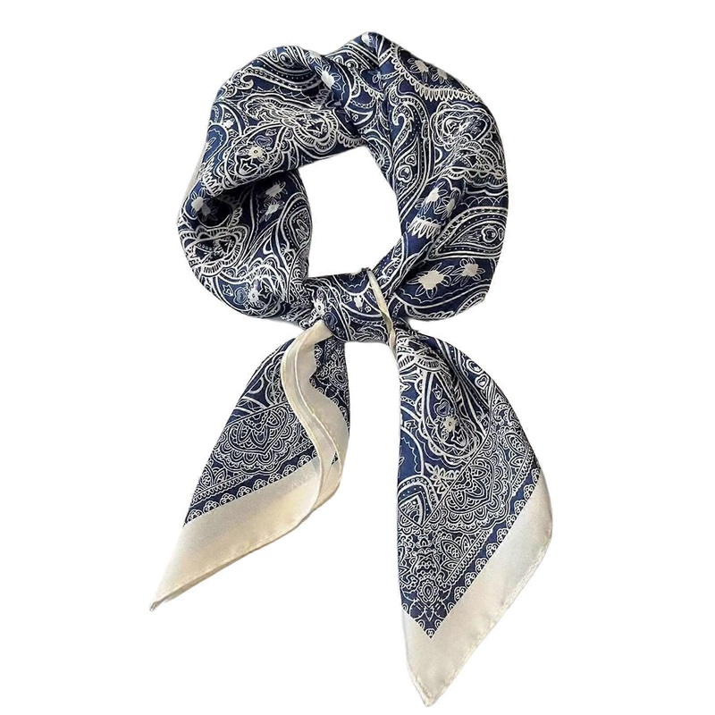 Fashionable Women Head Scarf with Bright Color Flower Pattern for Elegant Lookings Multiuse Square Scarf Shawl Wrap | Fruugo SG