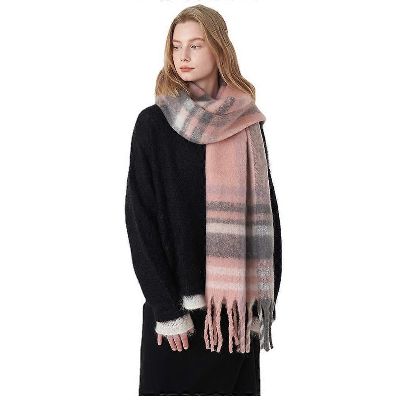 French Style Classic Retro Cashmere Plaid Scarf Women’s Winter Warm Scarf | Fruugo SG
