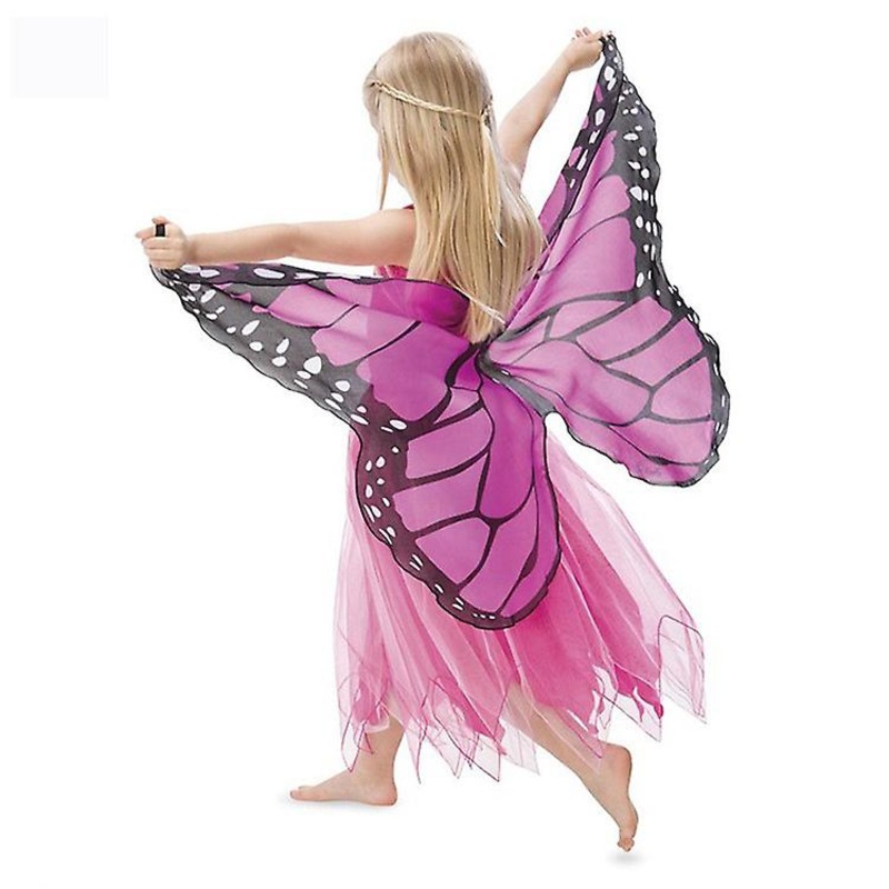 Girl Halloween Party Butterfly Wings Shawl For Child Festival Costume Wear Dress Up Cape | Fruugo SG