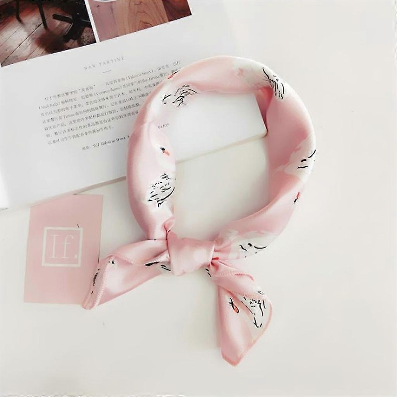 Women Ladies Vintage Silk Feel Satin Square Scarf for Head Neck Hair Tie Band 50  Pink | Fruugo SG
