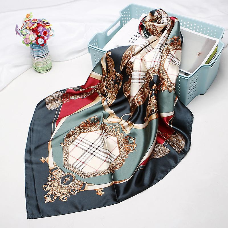 Women’s 90cm Scarf Artificial Silk Scarf Printed Square Scarf Shawl Gift Scarf | Fruugo SG