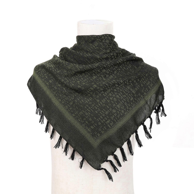 Arab Scarf Jacquard Pattern Adult Tactically Shemagh Scarf Middle Eastern Style Keffiyeh Anti Uv Dustproof Arab Scarf  Army Green | Fruugo SG