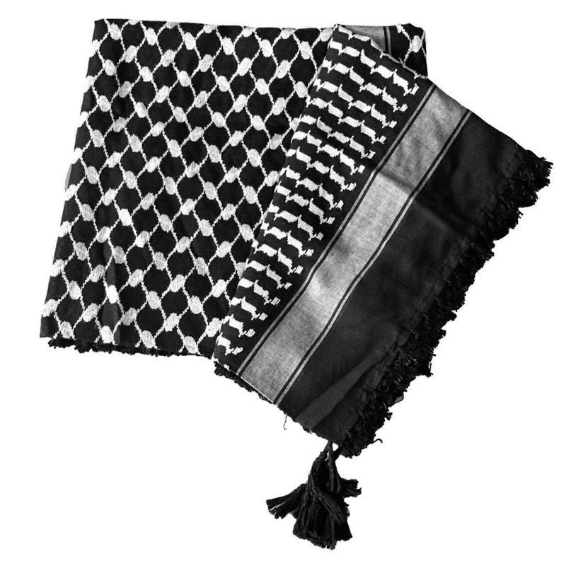 Arab Scarf Jacquard Pattern Adult Tactically Shemagh Scarf Outdoor Tactically Keffiyeh Headscarf Multi Purpose Headscarf  Black | Fruugo SG