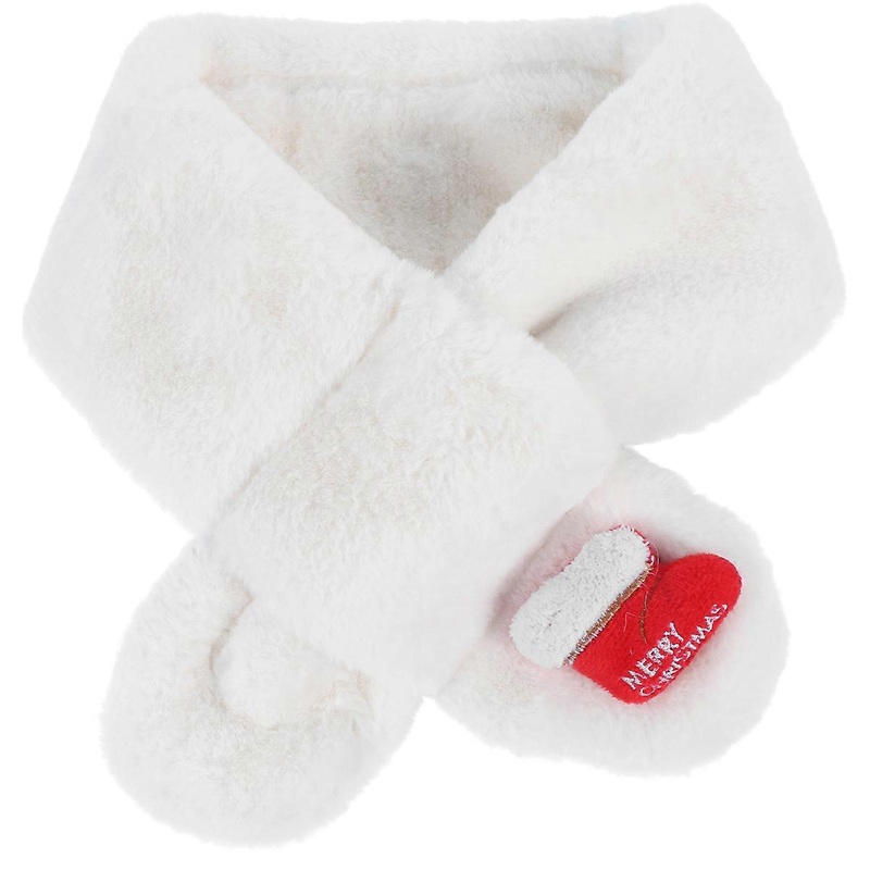 Fashionable And Elegant Neck Warmer For Kids 1 Pc Christmas Design Winter Use Plush Soft Material | Fruugo SG