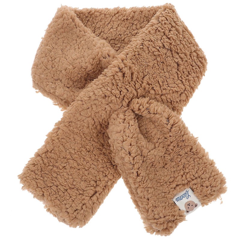 Fuzzy Winter Scarf Warmer Rectangle Design Khaki Color Durable 1Set | Fruugo SG