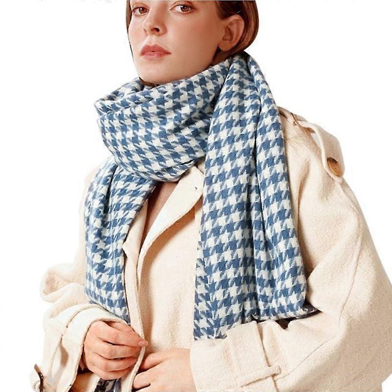 Houndstooth Scarf Women Plaid Imitation Cashmere Scarves for All season | Fruugo SG